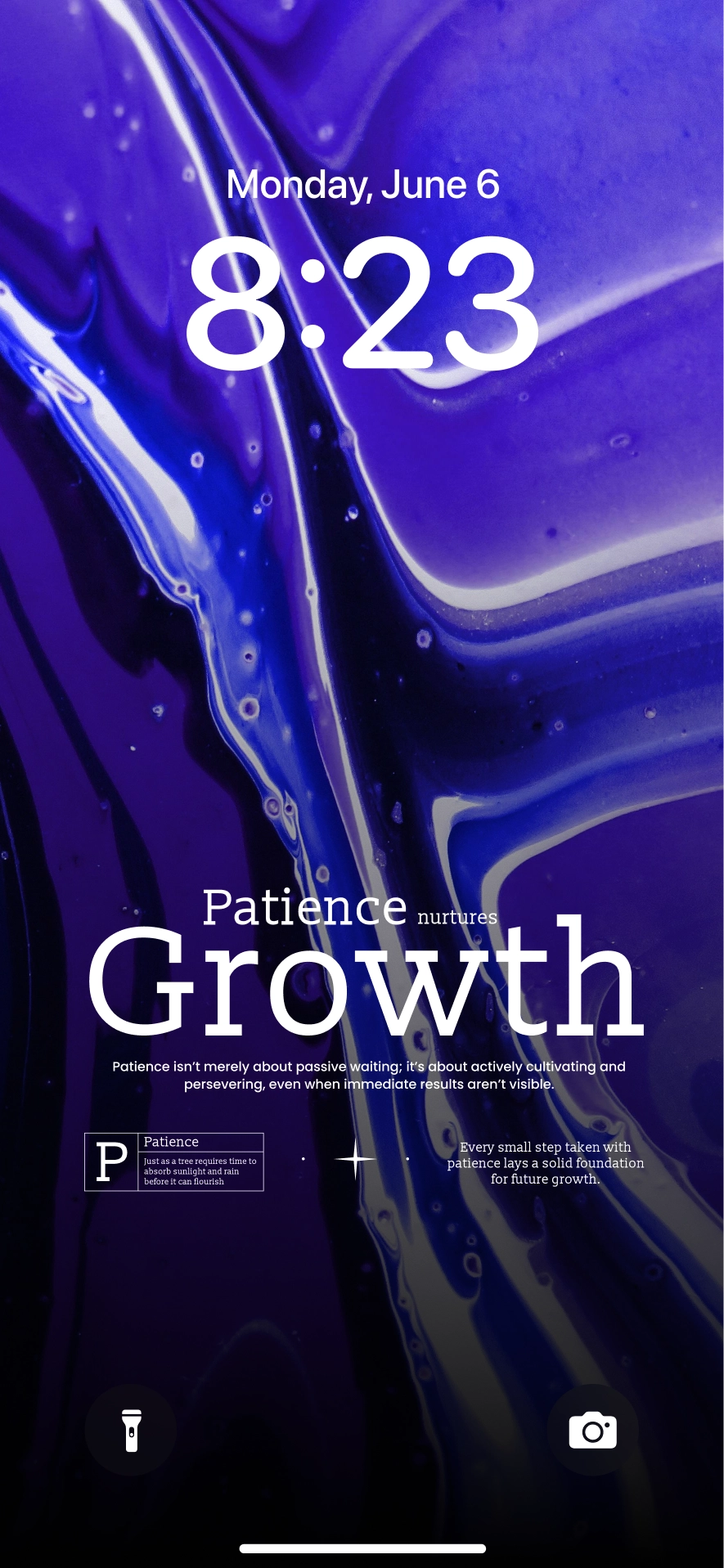 Patience nurtures growth