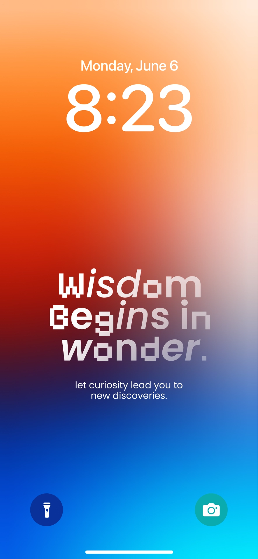 Wisdom begins in wonder