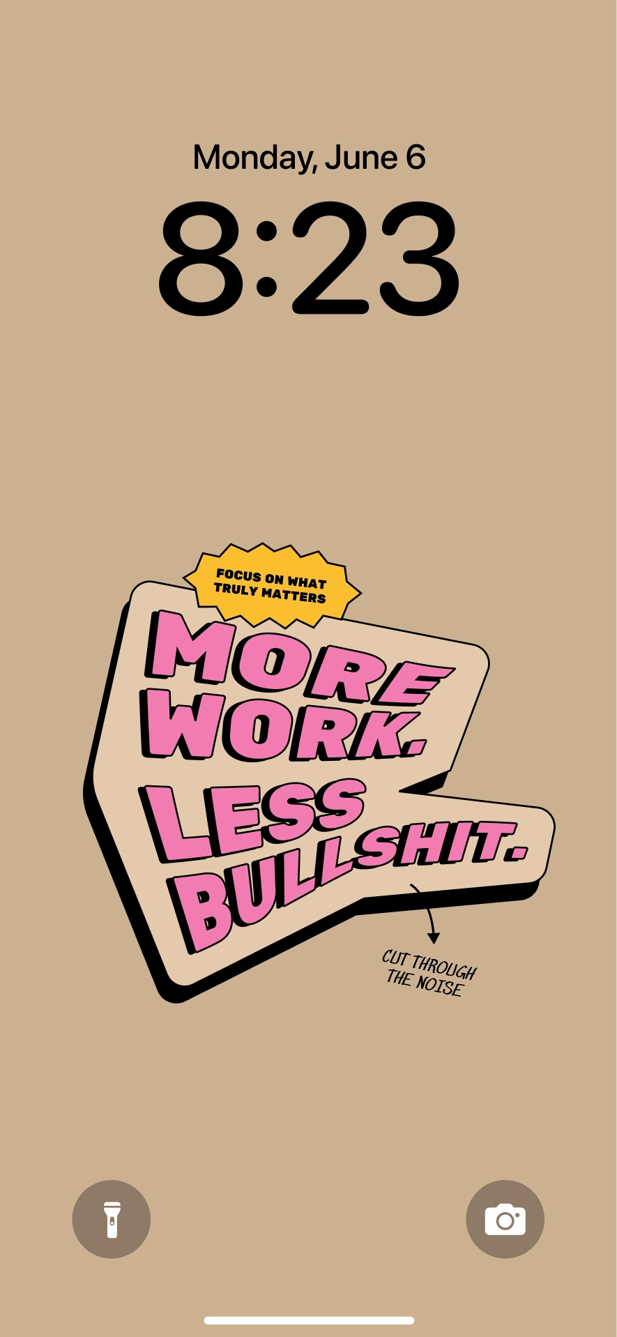 More work, less bullshit