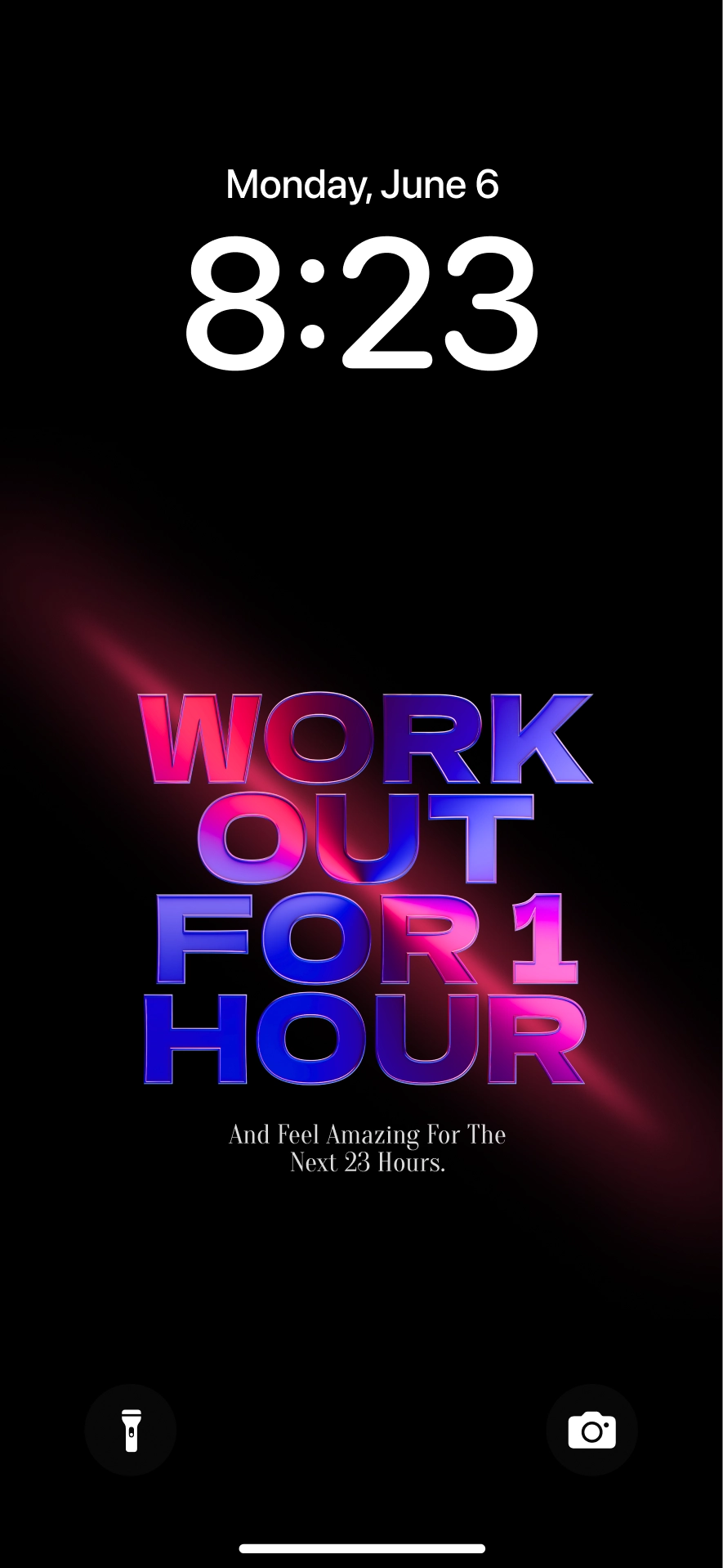 Work out for 1 hour, and feel amazing for the next 23 hours