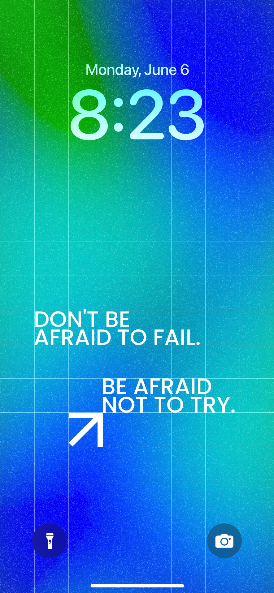 DON'T BE AFRAID TO FAIL. BE AFRAID NOT TO TRY