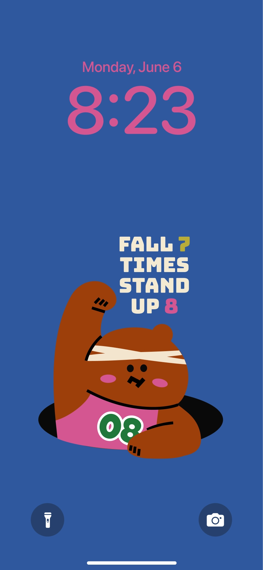 Fall 7 times, stand up 8